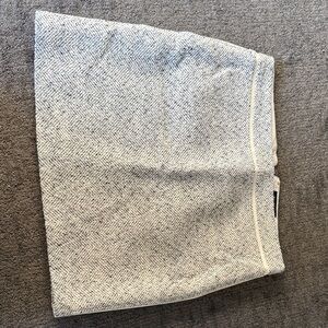 White House Black Market Gray and White Skirt
